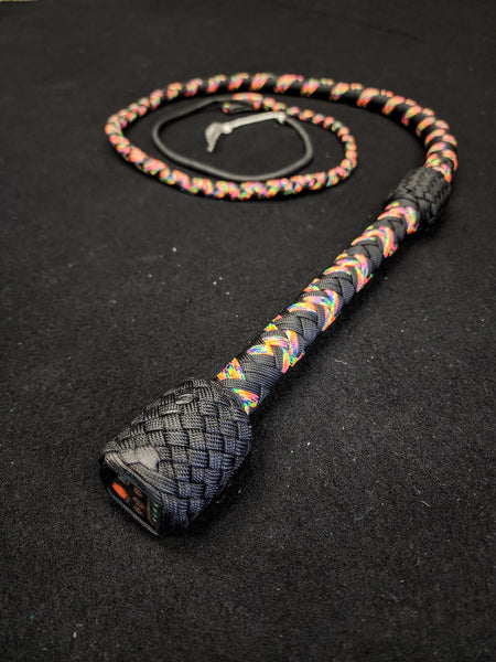 6 Foot Paracord Whip - Orange / Black – Dark Age Creations